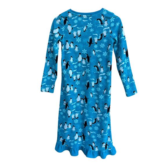 Jammies For Your Families Penguin Print Nightgown (Size 12 Girls). - Picture 2 of 3